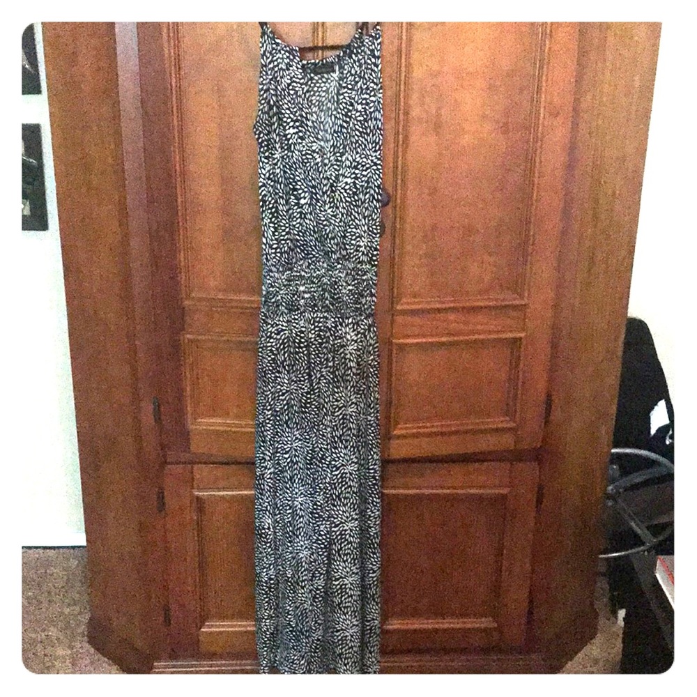 Summer maxi dress rope straps